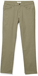 Pack of 2 - GT1901700 AMAZON ESSENTIALS 33WX30L DARK OLIVE CHINO TWILL PANTS - Brand New