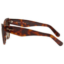SALVATORE FERRAGAMO WOMEN SUNGLASSES GRADIENT LENSES 56-17-145 - TORTOISE/GREEN - Like New