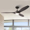 IHOMEADORE 60" CEILING FAN MODERN WOOD CEILING LIGHTS 3 BLADES - CHARCOAL - Like New
