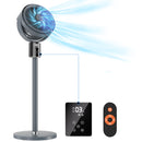 FECULS OFFICIAL 100FT CIRCULAIR OSCILLATING STANDING FAN - DARK GRAY - Like New