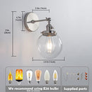 AK LIGHTING NICKEL WALL SCONCES WITH SWITCH, BRUSHED MODERN - NICKEL - Like New