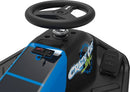 RAZOR CRAZY CART SHIFT ELECTRIC GO KART FOR KIDS AGES 6+ 12V - BLACK/BLUE - Brand New