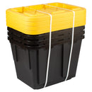 Office Depot Brand Greenmade Professional Storage Totes 12 Gallon 4 Pack Yellow - Like New
