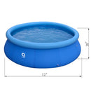 JLeisure Avenli 17808 12 Feet x 30 Inch Round Inflatable Swimming Pool - Blue - Like New