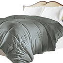 LUXURY HOME DOWN ALTERNATIVE COMFORTER - TWIN - GRAY - Like New