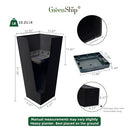 GREENSHIP 27 INCH TALL PLANTERS FOR INDOOR OUTDOOR PLANTS - BLACK - Like New
