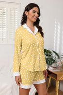 FKEEP BUTTON DOWN PAJAMAS SETS WOMEN TWO-PIECE SATIN SILK PJS - SIZE: WOMEN XL - Brand New