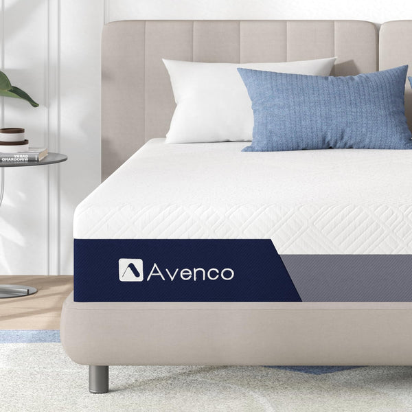 AVENCO FULL MATTRESS 12" MEMORY FOAM PRESSURE RELIEF & COOLING SLEEP - Brand New