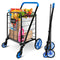 SereneLife Shopping Cart with 360 Rolling Swivel Wheels, Collapsible Design - Brand New