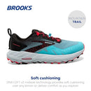 BROOKS WOMEN’S CASCADIA 17 TRAIL RUNNING SHOE SIZE WOMEN 10.5 DIVA PINK/BLACK - Like New