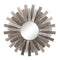 Stonebriar Large Round 32" Wooden Sunburst Wall Mirror - Scratch & Dent