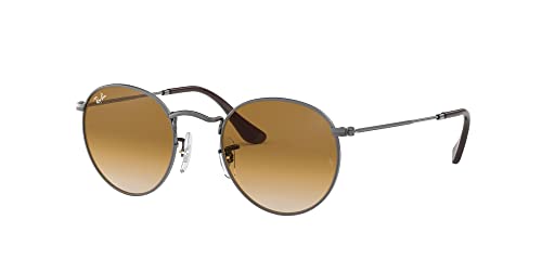 RAY BAN RAY-BAN RB3447N ROUND FLAT LENS SUNGLASSES LENS WIDTH: 53MM - Like New