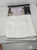 SALLY TEXTILES HOUSTON SOLID BLACKOUT WINDOW PANEL - WHITE - Like New