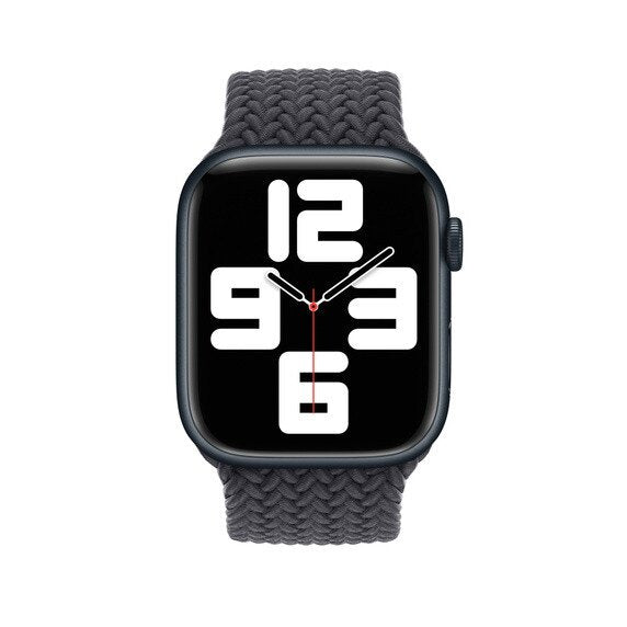 APPLE WATCH 45MM BRAIDED SOLO LOOP MPD33AM-A - SIZE-8 - MIDNIGHT - Like New