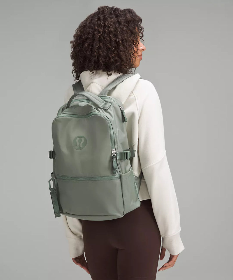 LULULEMON NEW CREW BACKPACK 22LLOGO - GRAY EUCALYPTUS - Brand New