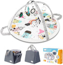 LI'L PENGYU BABY PLAY MAT TUMMY TIME MAT WITH EXCLUSIVE FOLDABLE DESIGN - MULTI - Like New