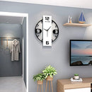 3D Wall Clock, Non Ticking Silent Battery Operated Wall, White/Black Clock - Brand New
