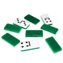 BENE CASA - GREEN DOUBLE NINE HIGH GLOSS DOMINOES SET - INCLUDES 55 DOMINOES - Like New