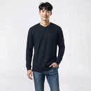 BLUE ICE PREMIUM CLOTHING LONG SLEEVE THERMAL HENLEY - SIZE: MEN XL - CHARCOAL - Brand New