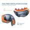 VANRORA Ski Goggles, Frameless Interchangeable Lens, Anti Fog, Orange/Gray - Like New