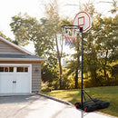 Yaheetech Portable Basketball Hoop/Youth Stand 6.4-8.2ft Height Adjustable Red - Brand New