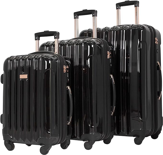 Kensie Alma Hardside Spinner Luggage 3-Piece Set 20/24/28 - - Scratch & Dent