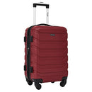 Travelers Club Miami Luggage & Packing Cubes, 5 Piece Set - RED Like New