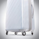 AMERICAN TOURISTER MOONLIGHT LUGGAGE, IRIDESCENT WHITE, CHECKED-MEDIUM 24 IN - Like New