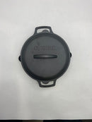 CUISINEL 10" Cast Iron Skillet & Braiser Lid, Silicone Handles CBR-10-CL - BLACK - Like New