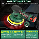 DMGIC PRO CORDLESS CAR BUFFER POLISHER - GREEN/BLACK/YELLOW - Like New