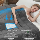 BETU WEIGHTED BLANKET FOR ADULTS 15LBS, 48"X72", TWIN FULL SIZE - GRAY - Like New