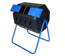 FCMP Outdoor IM4000-DD Dual Chamber Tumbling Composter Double Doors - Blue - Brand New