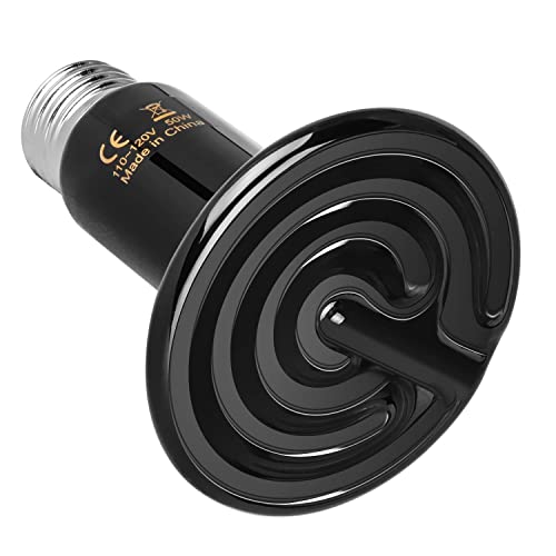 SIMPLY DELUXE SIMPLE DELUXE 50W CERAMIC HEAT REPTILE HEAT LAMP 50W BLACK - Like New