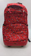 Olympia U.S.A. Melody 19" Rolling Backpack, Color Red, Penguin print - Brand New