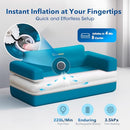 Aerogogo 2 Seat Portable Inflatable Couch Camping Built-in Pump B0DQXWGHSJ - Brand New