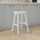Hillsdale Moreno Wood Backless Bar Height Stool, 29" High, 5580-831A - Sea White - Like New