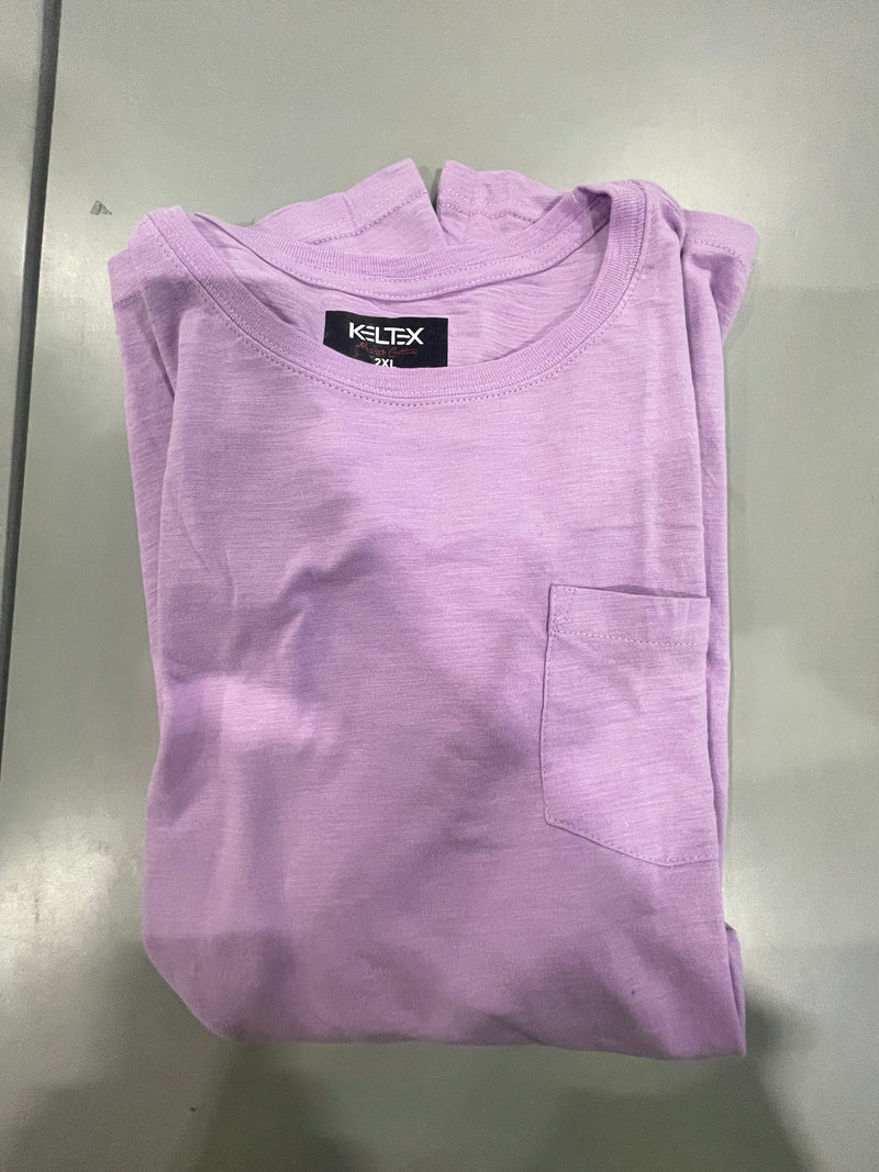 KELTEX T-SHIRT 100% COTTON - SIZE: MEN 2XL WOMEN 2XL - PURPLE - Like New