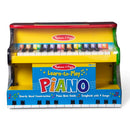 MELISSA & DOUG LEARN-TO-PLAY WOODEN MINI PIANO TOY 25 KEYS 1314 - Sky Blue - Like New