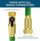 GROWGREEN 3/4 IN. X 50 FT. EXPANDABLE GARDEN HOSE 8-PATTERN SPRAY NOZZLE - GREEN - Brand New