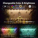 HBN SMART COLOR-CHANGING OUTDOOR STRING LIGHTS 48FT LED - BLACK Like New