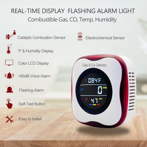 plug in carbon monoxide nat gas detectors kh alert combination gas detector - Like New