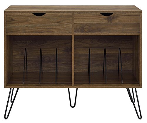 AMERIWOOD NOVOGRATZ CONCORD TURNTABLE STAND WITH DRAWERS - WALNUT - Like New