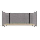 Lumeah Adjustable Desk Screen Returns 48 to 78 x 29 x 26.5 Grey LUAD48301G - Brand New