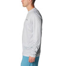 COLUMBIA MEN TERMINAL TACKLE PFG BAIT JUMPER LONG SLEEVE MEN L - GRAY/WHITE - Brand New