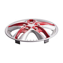 13 Inch RED ABS Wheel Cover Kit Car Vehicle Wheel Rim Skin 13'' Hubcap 4 Pack - Brand New