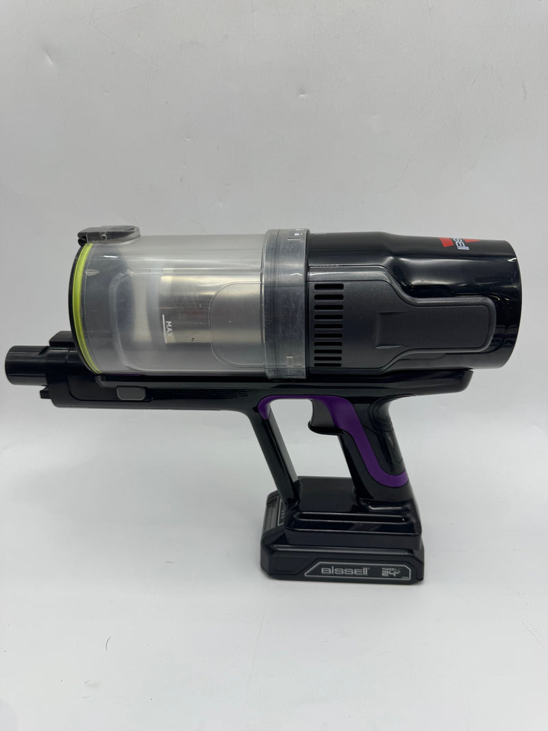 BISSELL CLEANVIEW XR PET 300W CORDLESS VACUUM REMOVABLE BATTERY - PURPLE - Like New