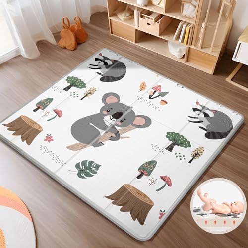 Foldable Baby Play Mat, PIGLOG 0.6in Thick Waterproof Playmats for Babies - Like New
