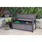 KETER HUDSON 60 GALLON CAPACITY OUTDOOR PATIO STORAGE BENCH - GRAY - Like New