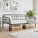 JURMERRY Metal Daybed Frame Twin Size, Black - Brand New