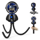 KOONIE ASTRONAUT PORTABLE STROLLER FAN BABY-SAFE CLIP-ON DETACHABLE F910 - BLACK - Like New